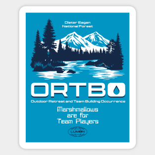 Marshmallows are for team players Sticker